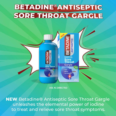 Antiseptic Sore Throat Gargle to Treat and Relieve Sore
