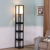 Brightech Maxwell Drawer Shelf & LED Floor Lamp