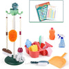 Kids Cleaning Toy Set, Toddler Broom Mop Dustpan Playset