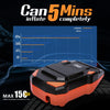 CTWYVE Inflator Portable Air Compressor for 12V DC Auto Car Tire with Digital Pressure Gauge