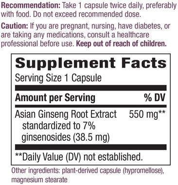 Ginseng, Asian Standardized (Packaging May Vary)