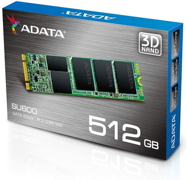 ADATA SU800 512GB M.2 2280 SATA 3D NAND Internal SSD