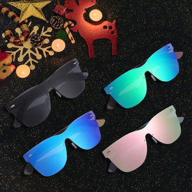 VentiVenti Classic Mirrored  Rimless Sunglasses
