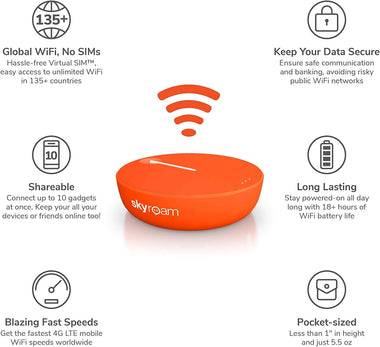 Skyroam Solis Lite | 4G LTE WiFi Mobile Hotspot