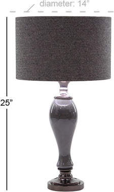 Deco 79 Modern Baluster-Shaped Table Lamp