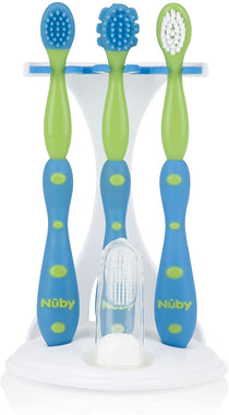 Nuby 4 Stage Oral Care Set System (Colors May Vary)