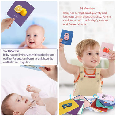 Baby Flash Cards, 48 Pcs Double-Sided