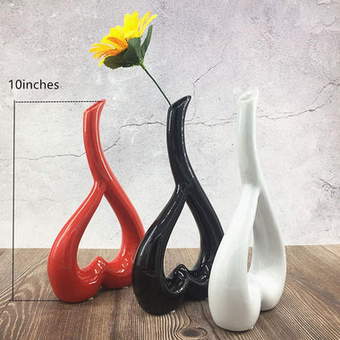 Anding Love Ceramic Art Vase 10 inch