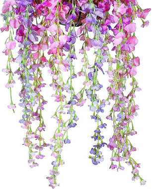 Mixiflor Artificial Wisteria Hanging Flower Decoration