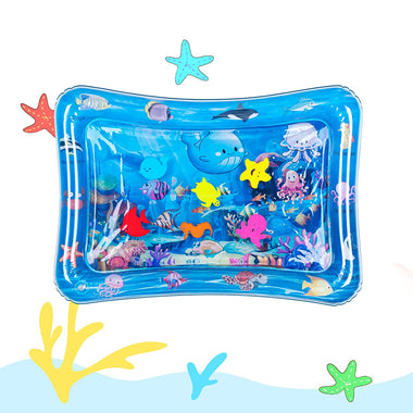 Tummy Time Baby Water Mat Inflatable Baby Play Mat Activity Center