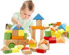 Lewo Large Wooden Blocks Construction Building Toys Set