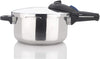 ZPot 6.3 Quart 15-PSI Pressure Cooker - Polished Stainless Steel