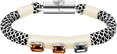 Deiss Unisex Genuine Crystal Rope Bracelet Handmade Braided Bracelet