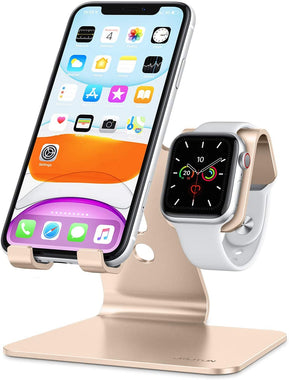 OMOTON 2 in 1 Universal Desktop Stand Holder for iPhone and Apple Watch Series