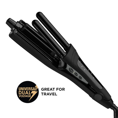 Professional Black Gold Adjustable Multi-Hair Waver