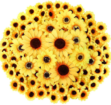 CEWOR  Artificial Silk Sunflower Heads
