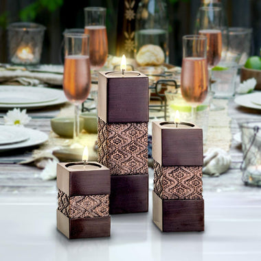 Tealight Candle Holders Table Decor Set