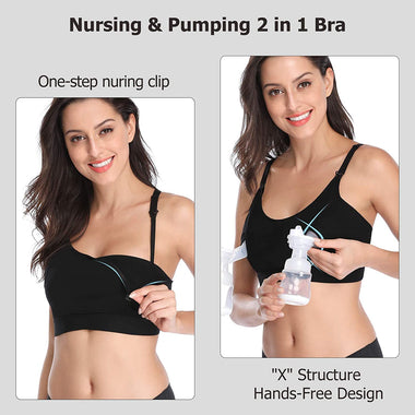 Hands Free Pumping Bra with Pads