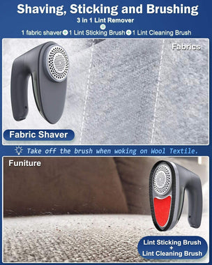 Fabric Shaver, Rechargeable Lint Remover