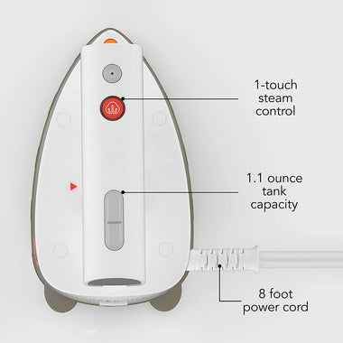 Sharper Image SI-755 Mini Steam Iron with Dual Voltage for Travel