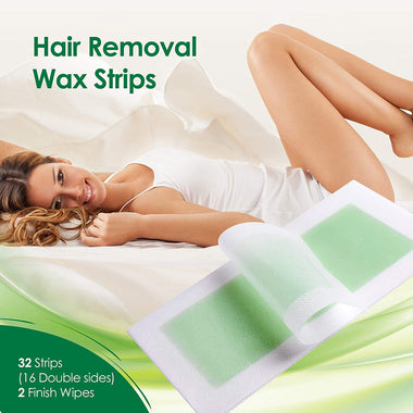 Body Wax Strips, Waxing Kit Contains 64 Strips