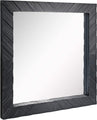 Square Textured Black Wooden