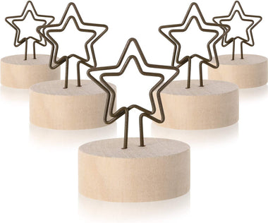 15 Pack Wooden Base Place Card Holders