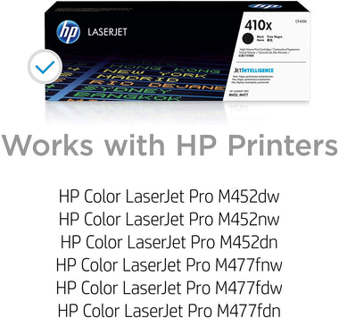 410X | CF410X | Toner Cartridge | HP Color LaserJet Pro M452 Series