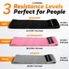 FIT4YOU Fabric Resistance Loop Exercise Bands Set for Home Fitness