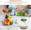 Auledio 2-Tier Countertop Fruit Vegetables Basket Bowl
