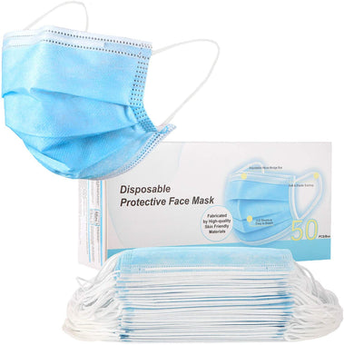 Disposable Face Mask 3-layer 50 Pcs Protective Safety Masks