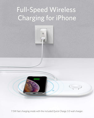 Wireless Charger, 2 in 1 PowerWave