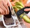 5 Pieces Kitchen Gadgets Set - Space Saving Cooking Tools Accessories Cheese Chocolate Grater, Fruit Vegetable Peeler, Bottle Opener, Pizza Cutter, Burlap Bags with Drawstring Gift Set… Black/white/gray 5pcs