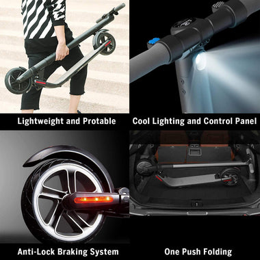 Ninebot ES4 Electric Kick Scooter with External Battery, Lightweight and Foldable