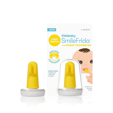 Baby's First Toothbrush with Case, Silicone, BPA-Free - SmileFrida
