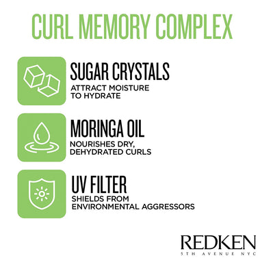 Redken Curvaceous Curl Refiner Cream | For Curly Hair | Curl Defining