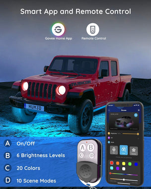 Govee Smart Under Car Lights with App Control