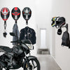 Wall Mount 180 Degree Rotation Helmet Hanger with Double Hook