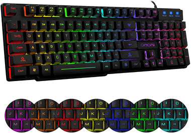 RGB Gaming Keyboard and Mouse Combo CHONCHOW 991b Rainbow