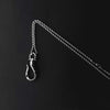 ZiWuark Unisex Stainless Steel Retro Fish Hook Necklaces 24" chain