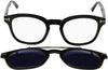 Eyeglasses FT 5532 -B 01V shiny black/blue, 49-21-140