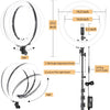 18'' Ring Light with Stand, Emart Big Size Ringlight Kit