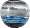 Andrea Handmade Swirl Glass Sphere Vase For Home