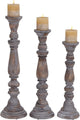 Deco 79 Wooden Candle Stand