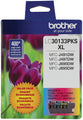 Brother Printer Genuine LC30133PKS 3-Pack High Yield Color Ink Cartridges