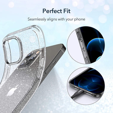 ESR Clear Glitter Case Compatible with iPhone 12 Pro Max