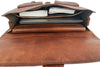 KPL 18 INCH Leather Briefcase Laptop Messenger bag
