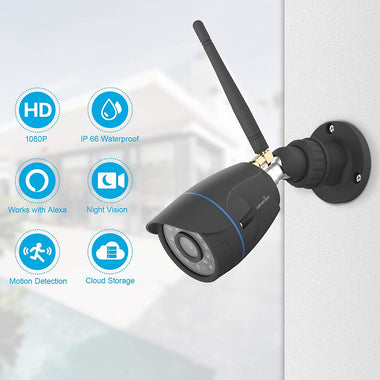 Outdoor Security Camera Wansview 1080P Wireless WiFi