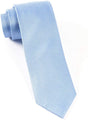 100% Woven Silk Light Blue Solid Textured Skinny Tie