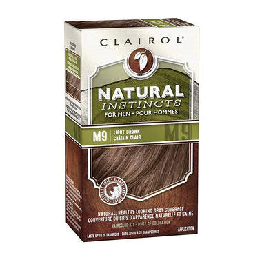 Clairol Natural Instincts Semi-Permanent Hair Dye Kit for Men, Black, 3 Count
